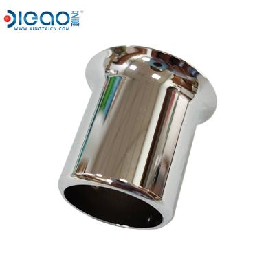 China Modern High Quality Stainless Steel 304 L-Type Bathroom Fitting Round Tube Glass Corner Connector for sale