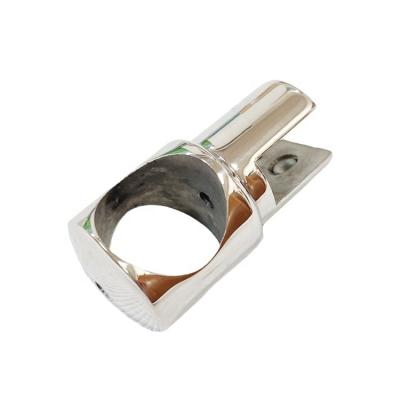 China Modern 304 T--Type Bathroom Fitting 25mm Round Tube Glass Corner Connector Pipe Connector for sale