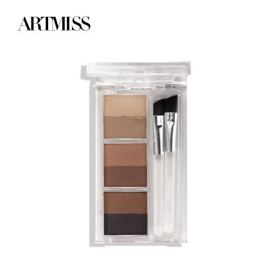 China ARTMISS 6 Colors Waterproof Eyebrow Powder Palette Natural Waterproof Tint Eyebrow Powder for sale