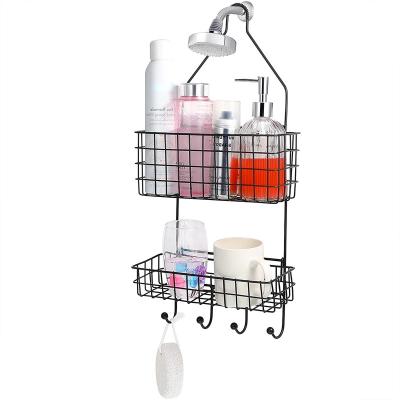 China Hanging Organizer Shower Head Caddy Space Saver Organizer Shower Rack with Detachable Design for Toilet, Bathroom and Shower Room for sale