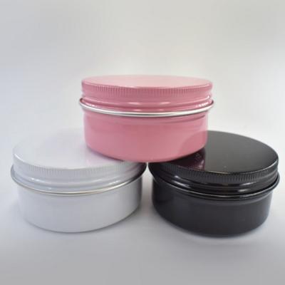 China Wholesale 5g 10g 15g 20g 30g Skin Care Cream Aluminum Jar Cosmetic Jar For Coffee Scrub Packaging for sale