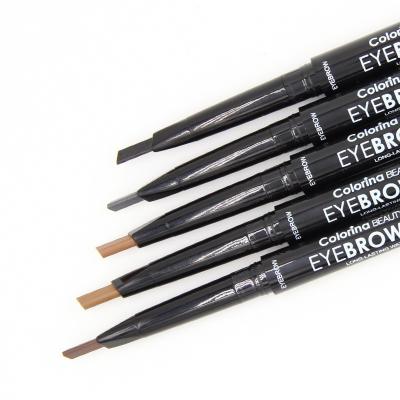 China Waterproof Make Up Double Head Eyebrow Tattoo Rotary Pencil, Waterproof And Non Halo Dye Wholesale for sale