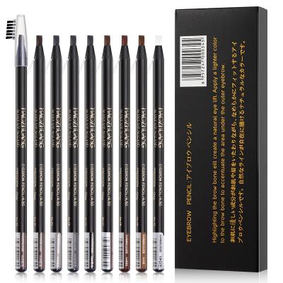 China Hot Selling Waterproof 8 Colors No Private Label Custom Cheap Long Lasting Logo Eye Pencil Tattoo Eyebrow Pencil for sale