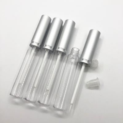 China Silver Aluminum Cosmetics 5ml Lid Cover White Hair Eyeliner Tube False Eyelash Glue Bottle/Eyelash Growth Serum Empty Packaging for sale