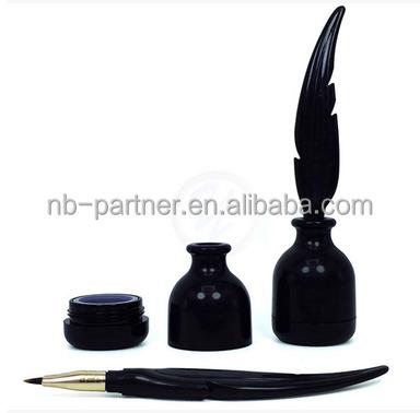 China Cosmetics 2017 new design nib with empty ink bottle shape eyeliner pencil/eyeliner container/eyeliner jar for sale