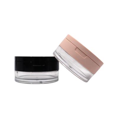 China Wholesale Compact Loose Powder 15g Private Label Powder Case Cosmetic Packaging With Mirror And Puff for sale