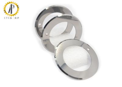 China Fabric Cutting Circular Tungsten Carbide Blade HIP Sintering Double Cutting Edge for sale