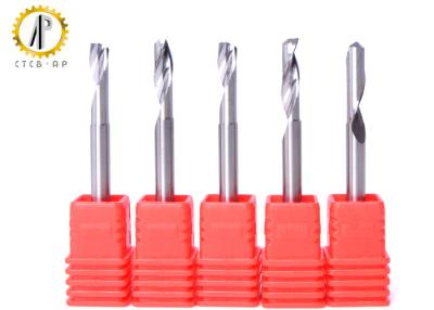 China Small Tungsten Carbide Cutting Tools Single Flute Spiral End Mill For Wood Router Machine for sale