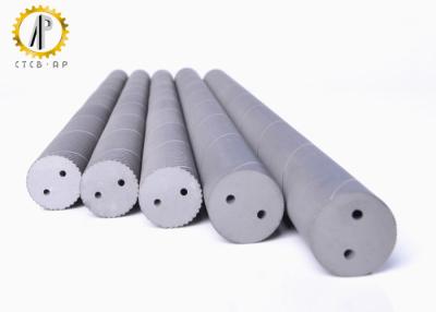 China Cemented Carbide Blanks Round Solid Carbide Bar With Two Helix Internal Coolant Holes for sale