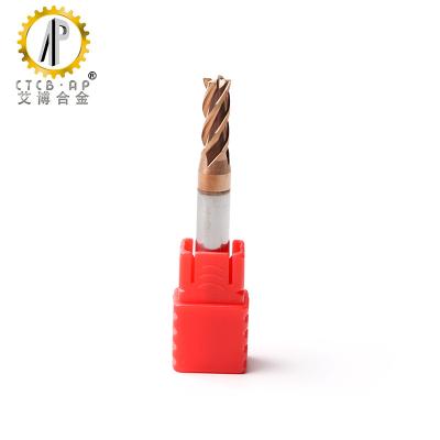 China 4 Flute Micro Grain Carbide CNC Router Bits HRC 55 for sale