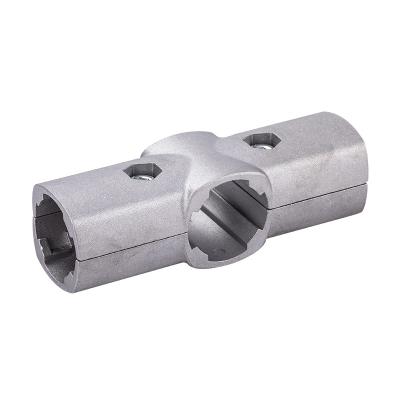 China Lean Equipment Made Fastening Aluminum Piece Cross Plate Connector Vertical Type Mini Fix Sin Sel Connector Fixing for sale