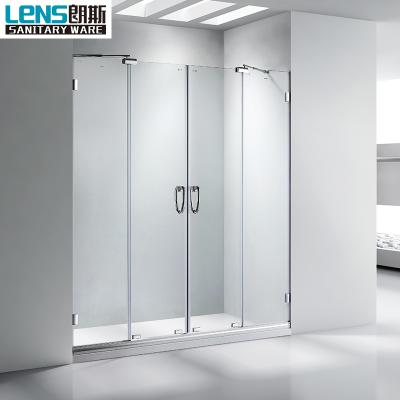 China New Frameless Good Quality Patent Style Bathroom Shower Screen for sale