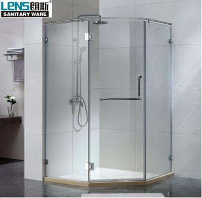 China Best Sale China Factory Price Hot Frameless Frameless Hinge Door Tempered Glass Shower Enclosure for sale