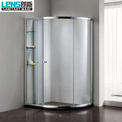 China With Frame 6mm Thickness Curved Glass Sliding Bath Shower Screen for sale