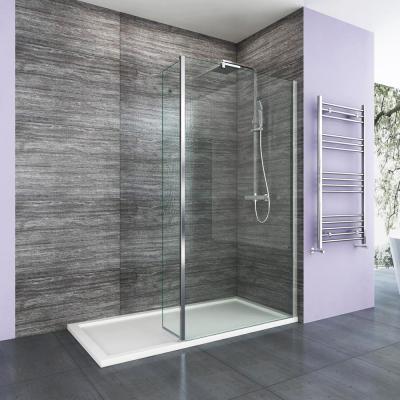 China Frameless Folding Screen For Bath Walk In Closet Glass Screen Ease Clean Shower Door With Folding Glass Panel for sale