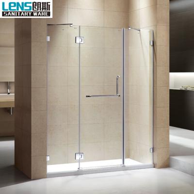 China Easy Installation Hinged Tempered Glass Bath Shower Screen for sale