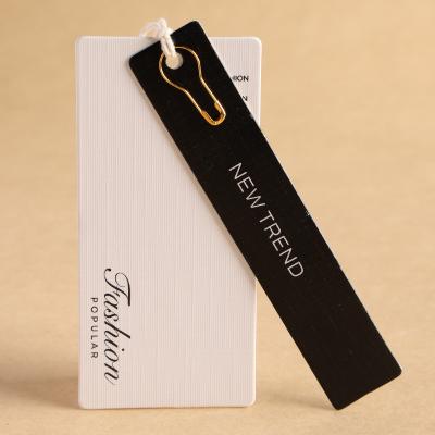 China Viable Design Custom Print Name Logo Paper Garment Hang Tag Hair Extensions Luxury for sale