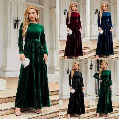 China Anti-wrinkle New 2022 Autumn And Winter Women's Skirts Long Sheath Long Sexy Party Dress Casual Wear Elegant Women's Dresses for sale