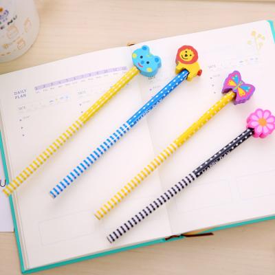 China Newest Environmental Protection Student Pencil Personalized School HB Plastic Pencil With Logo for sale