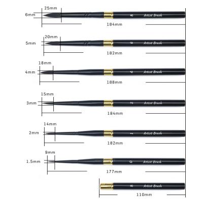 China Dots For Gifts Painting Environmental Friendly Paper Medium Artist Brush Set For Acrylic Drawing for sale