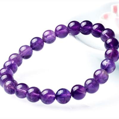 China Crystal Beads Bracelet Gemstone CLASSIC Round Beads Stretch Bracelet 7 Inches Unisex for sale