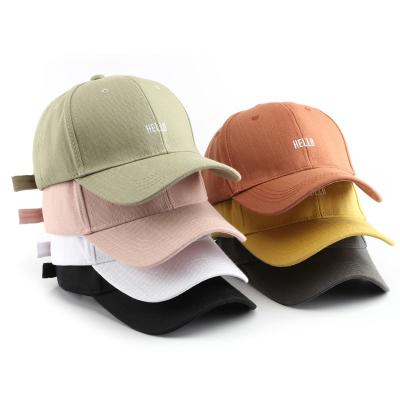 China High Quality Custom Cotton Print COMMON Logo Baseball Cap Embroidery New York 6 Panel Sports Hats Hats With Custom Logo for sale