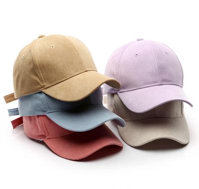 China Wholesale Custom High Quality JOINT Plain Cool Hip Hop Suede Dad Sports Caps 6 Panel Blank Suede Baseball Cap for sale