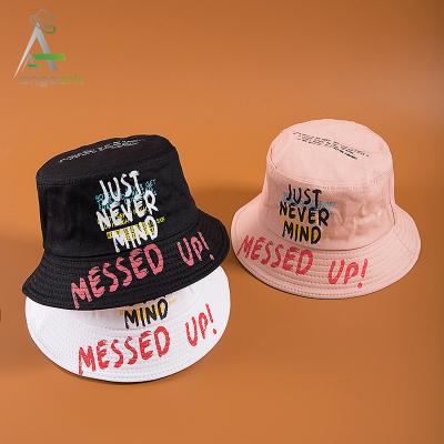 China Mens Womens Character Printed Bucket Hats OEM Fashion 100% Cotton High Quality Adult And Kid, Custom Size With Logo Custom Character Souvenir for sale