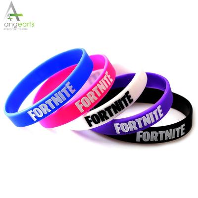 China Europe OEM silicone wristband, high quality ink filled silicone wristband with different colors, silicone wristband for sale