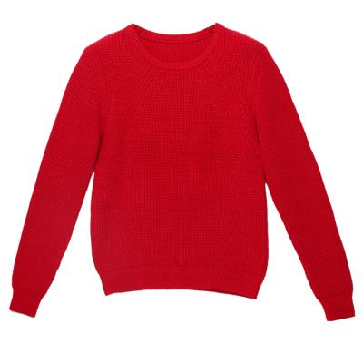 China Custom Breathable Solid Color Premium Crewneck OEM Crop Tops Plus Size Women's Sweaters for sale