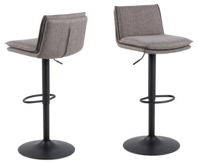 China Stylish Black Bar Stool Chairs with Footrest for sale