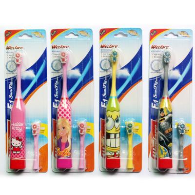 China Food grade ABS Kid Electric Toothbrush with Blister Card for sale