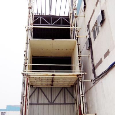 China Transportation Lifting Industrial Hydraulic Vertical Rail Cargo Lift Right Guide Lift for sale