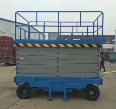 China Convenience 6-20m Safety Mini Hydraulic Easy Operation Indoor/Outdoor Electric Scissor Lift Platforms With Cheap Price for sale