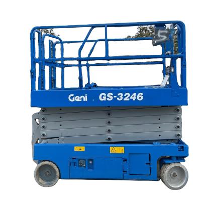 China Construction site used GS2646 GS3246 GS1932 electric scissor lift for sale for sale