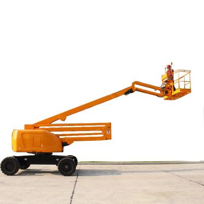 China Small Geniuses Cherry Modern Hydraulic Towable Spider Mini Harvester Telescopic Boom Lift Hire for sale