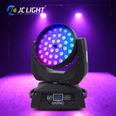 China Wedding 36pcsx10w 12w 15w 18w Spotlight Heads Moving Light Led Stage Lights 4in1 Zoom Moving Head Light for Wedding Party Stage for sale