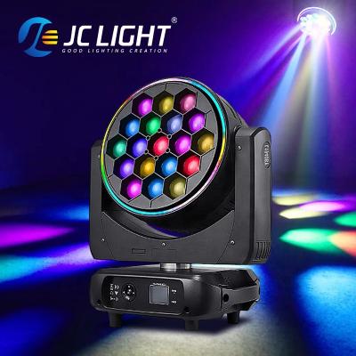 China Disco Factory Wholesale Bee Eye 19x40w Led Wash Zoom Moving Head Light Effect Led Lights Stage for Dj Club Night Lamp for sale