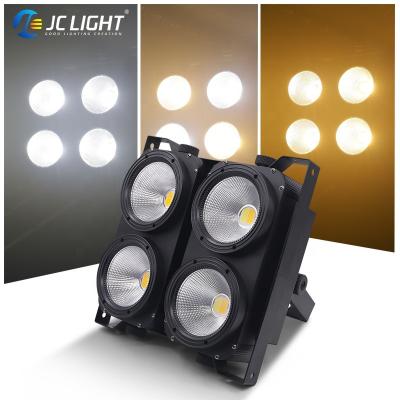 China Studio Professional 4*100w Audience Light Rgb 4 Eyes Led Blinder Light 4x100w Cob Blinders Led Cob Par Light for Party Show Theater for sale