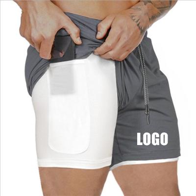 China Cutom Logo Summer Sportswear Men Pants Anti-Wrinkle Jogging Athletic Fitness Running Shorts With Pocket for sale