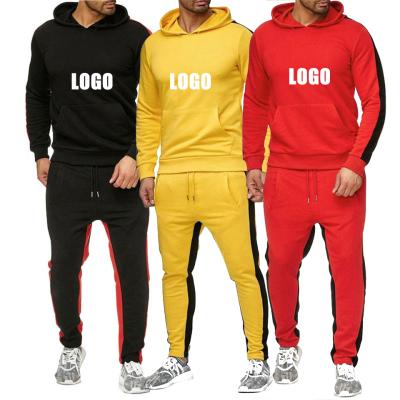 China Wholesale Breathable Cutom Logo Sportswear Men Zipper Slim Fitted Jogger Pullover Hoodies Sweatshirts 2 Piece Set Tracksuits for sale