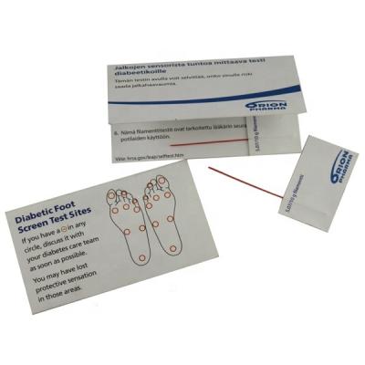 China Diabetic Patients 10 Gram Foot Test Monofilament Foot Screen Medical Disposable Diabetic Diabetic Card for sale