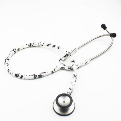 China Clinic Black Matte Stainless Steel Stethoscope for sale