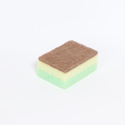 China Not easy viable to leave scratches to mop scouring pad cellulose dish washing kitchen housework scouring pad for sale