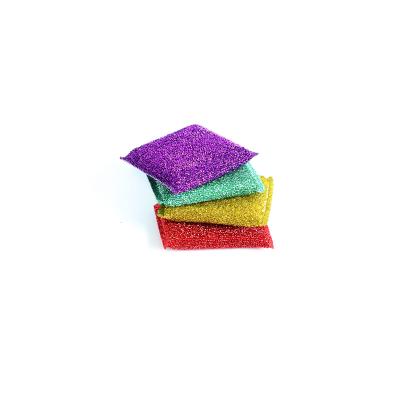 China Sustainable Colored Non-abrasive Sponge Scrubber For Kitchen Cleaning for sale