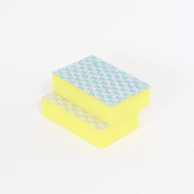 China Durable Double Sides Polyurethane Sponge Abrasive And Soft Sponge Scouring Pad for sale