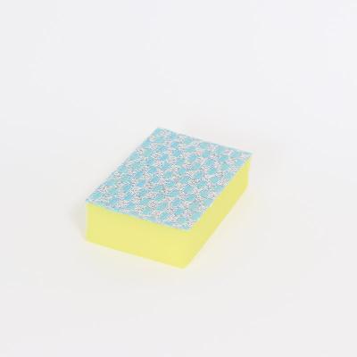 China Sustainable Household Cleaning Sponges Soft Sponge + Abrasive Scrubbing Pad for sale