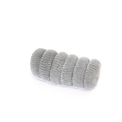 China Sustainable Galvanized Mesh Kitchen Scourer For Dish Washing for sale