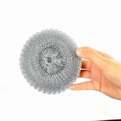 China Sustainable Metal Scrub Pad Kitchen Scouring Pads Galvanized Mesh Cleaning Scrubber for sale