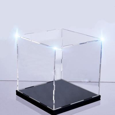 China High Quality Exquisite Custom Cube Size Color Acrylic Wholesale Acrylic Display Box With Lid for sale